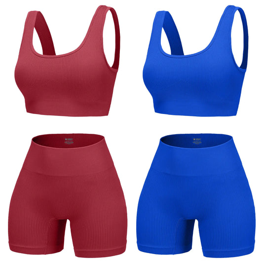 4 Piece Workout Sets for Women