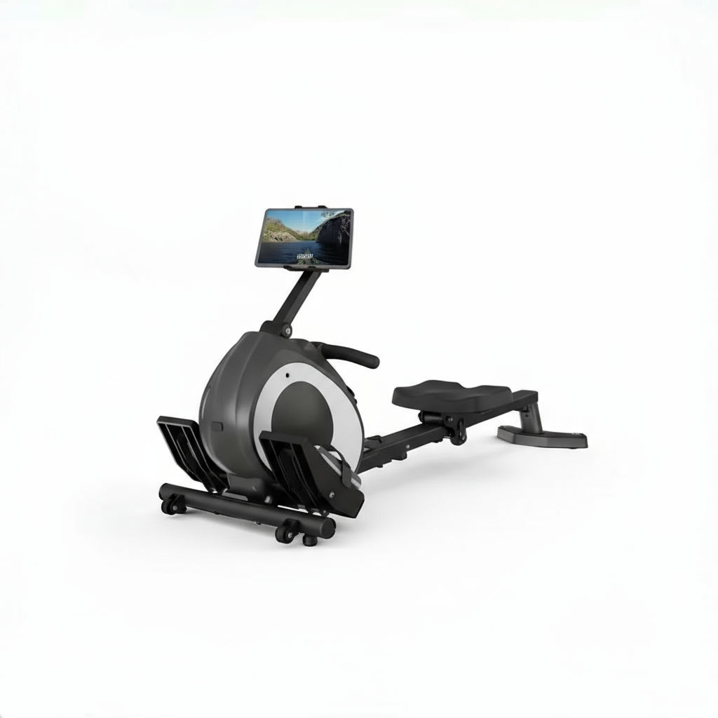 Rowing Machine with Phone Holder
